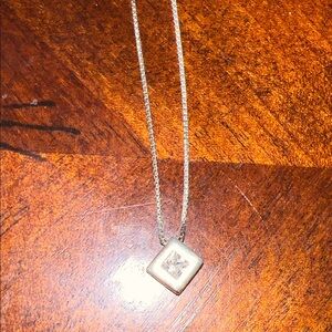 Sterling silver gem necklace